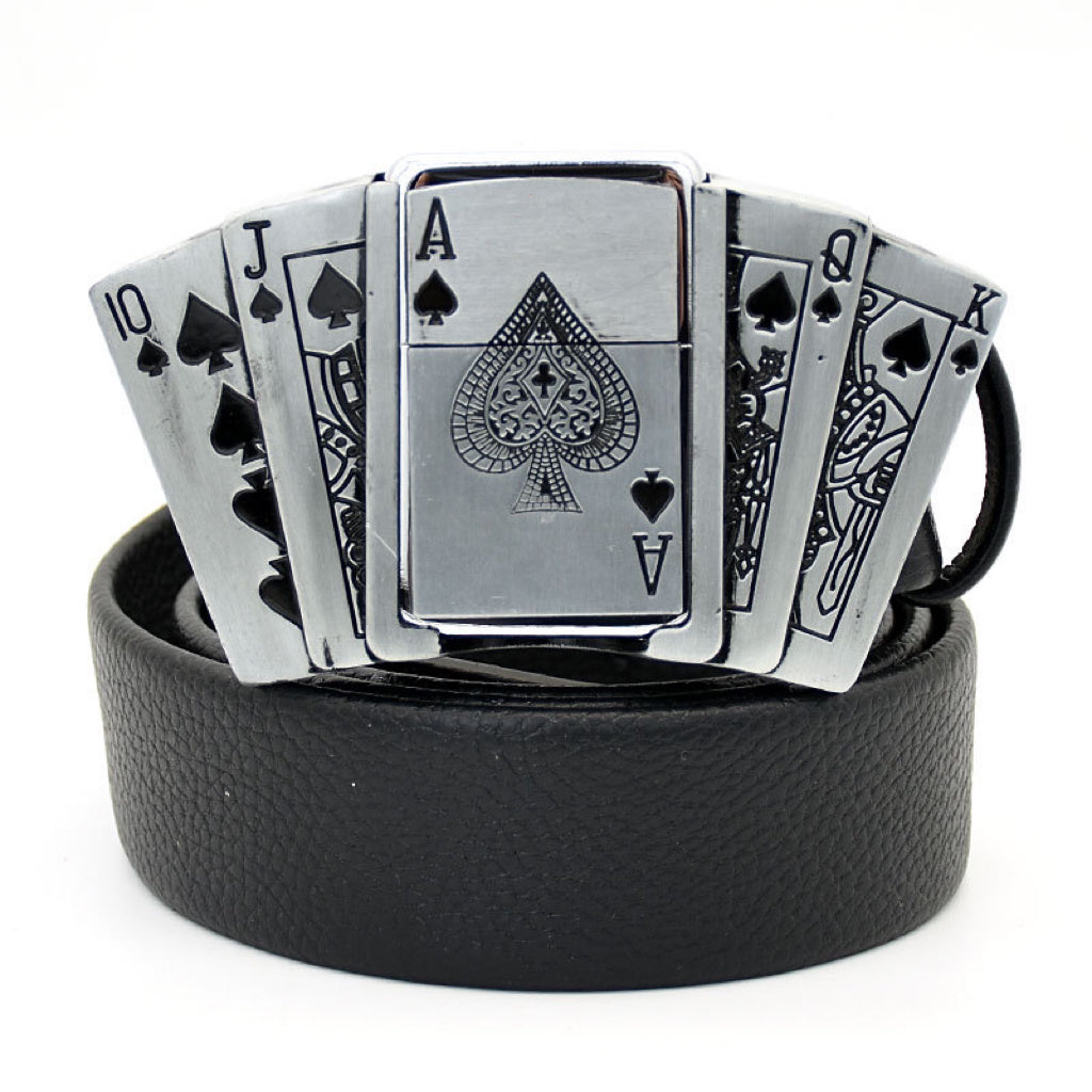 Western Cowboy Lighter Black Belt