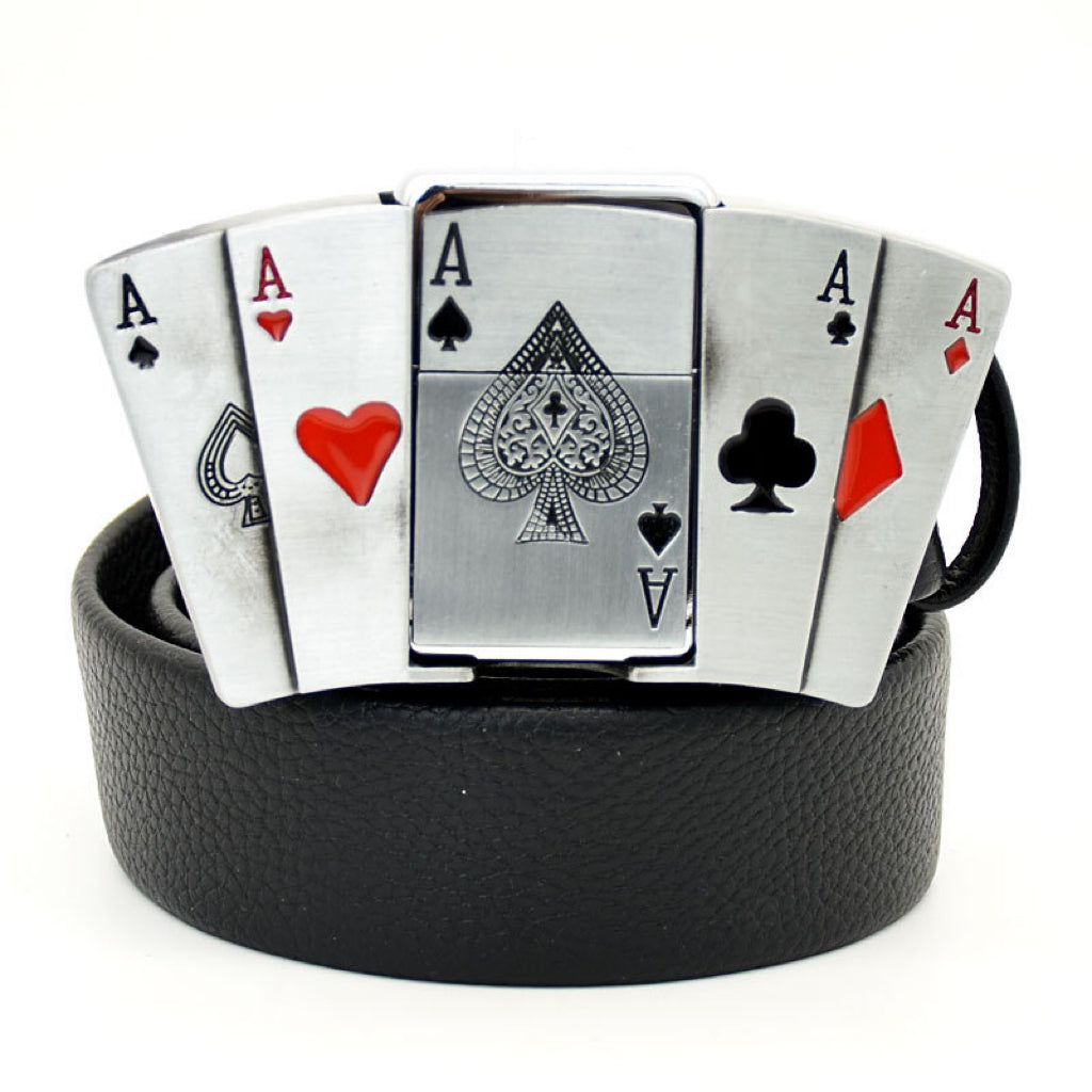 Western Cowboy Lighter Black Belt