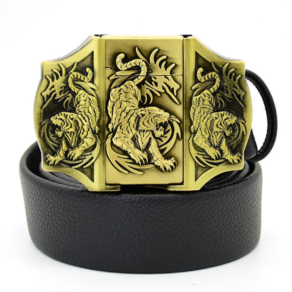Western Cowboy Lighter Black Belt