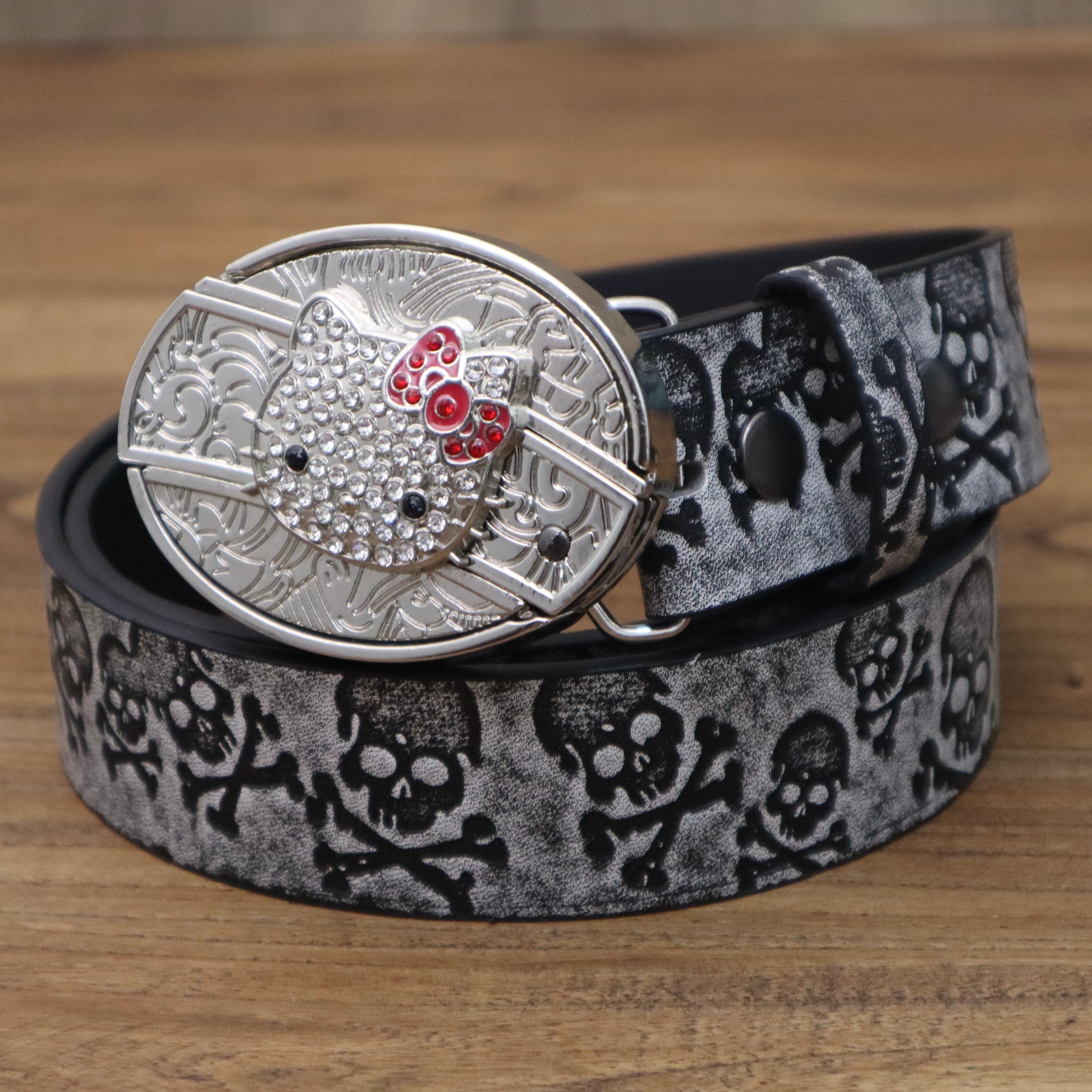 Hello Kitty belt Versatile embossed belt for personalized styling