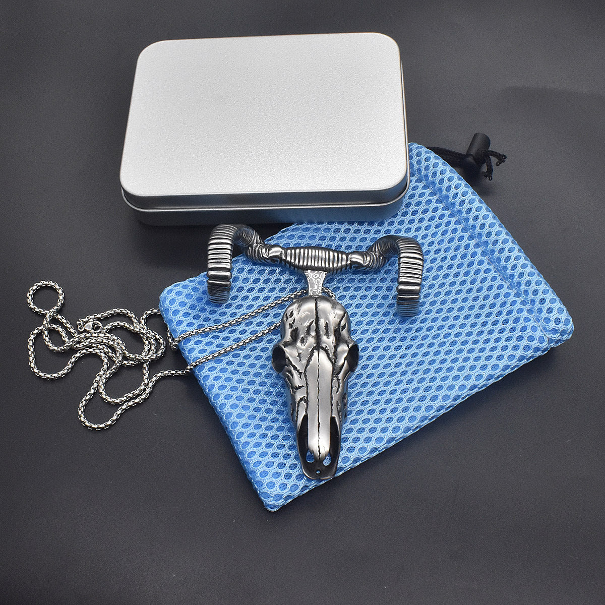 Sheep's Head Pocket Knife Pendant Defence Jewellery