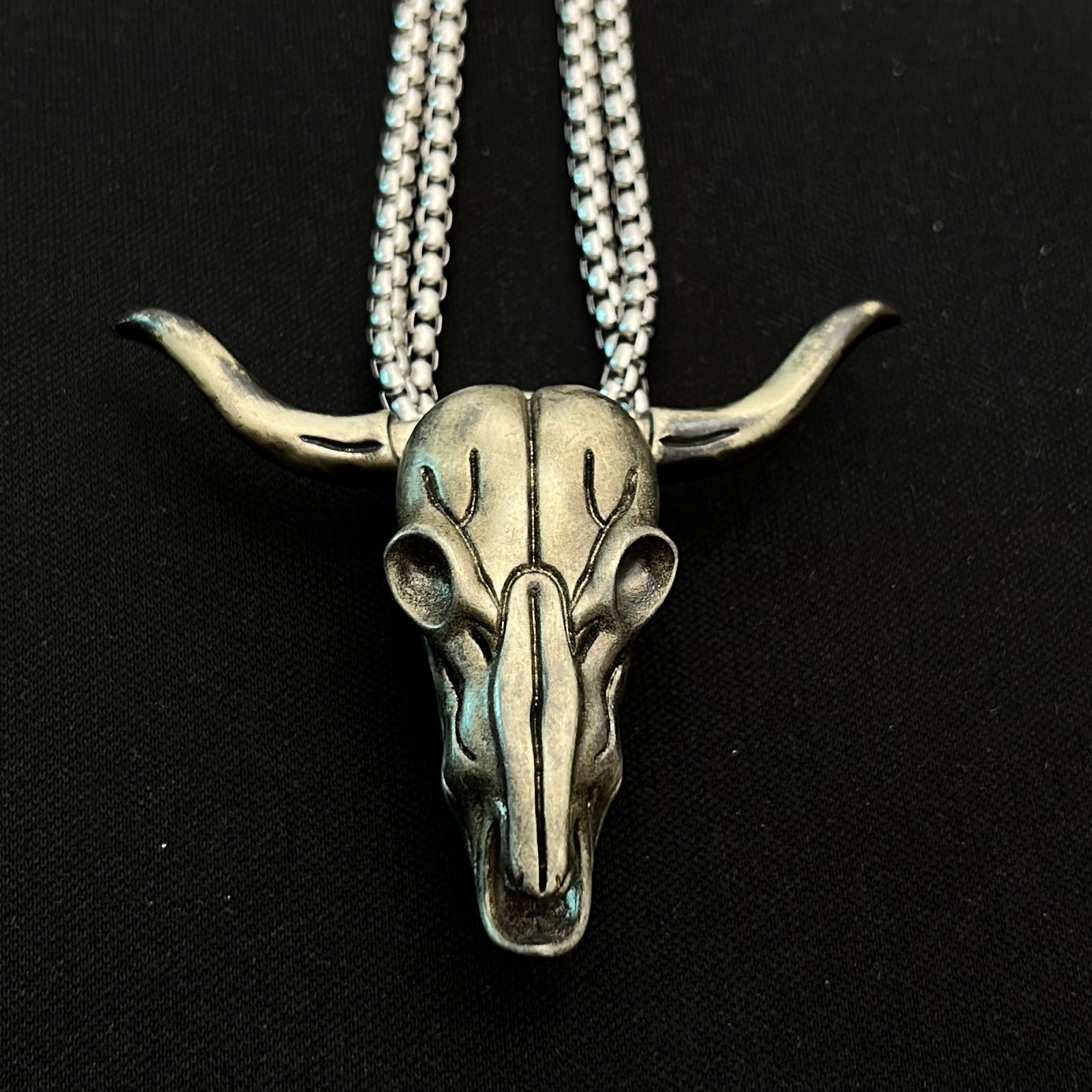 Cow Head Knife Necklace  Capricorn