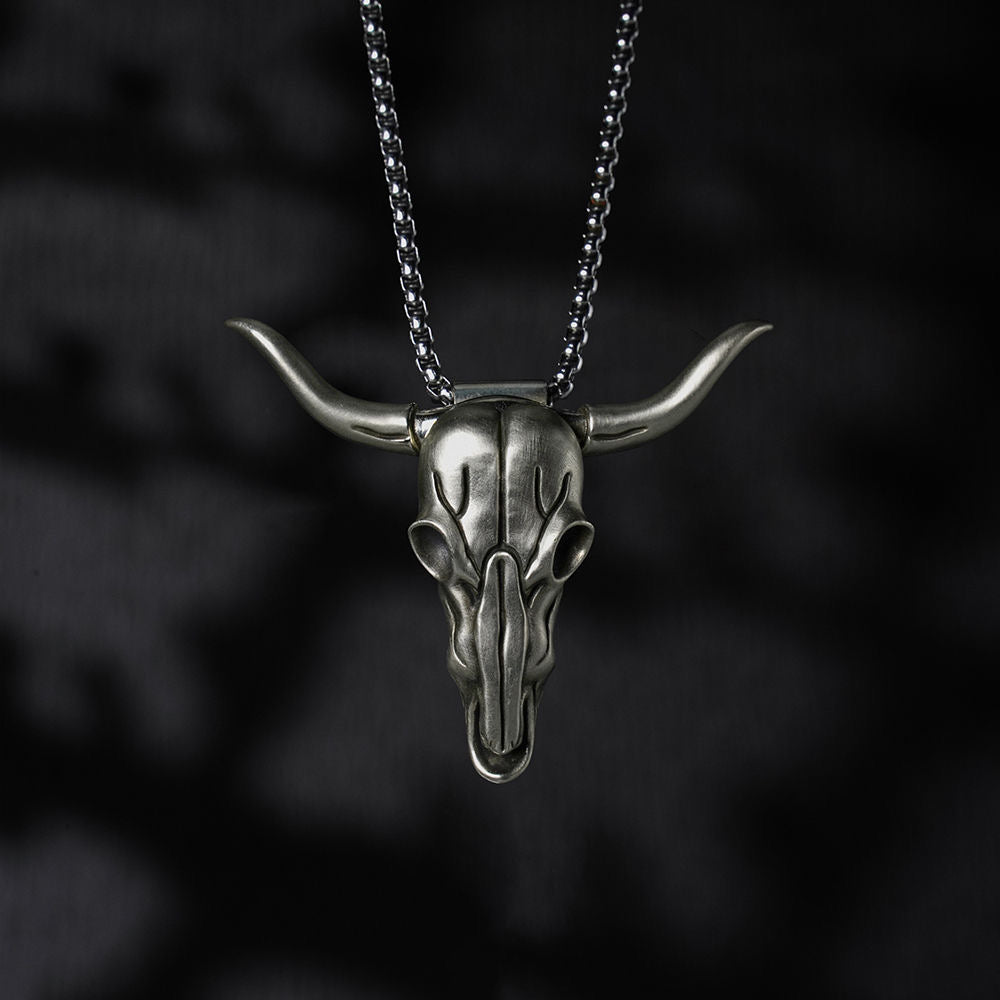 Cow Head Knife Necklace  Capricorn