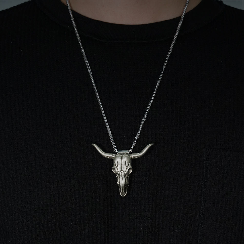 Cow Head Knife Necklace  Capricorn