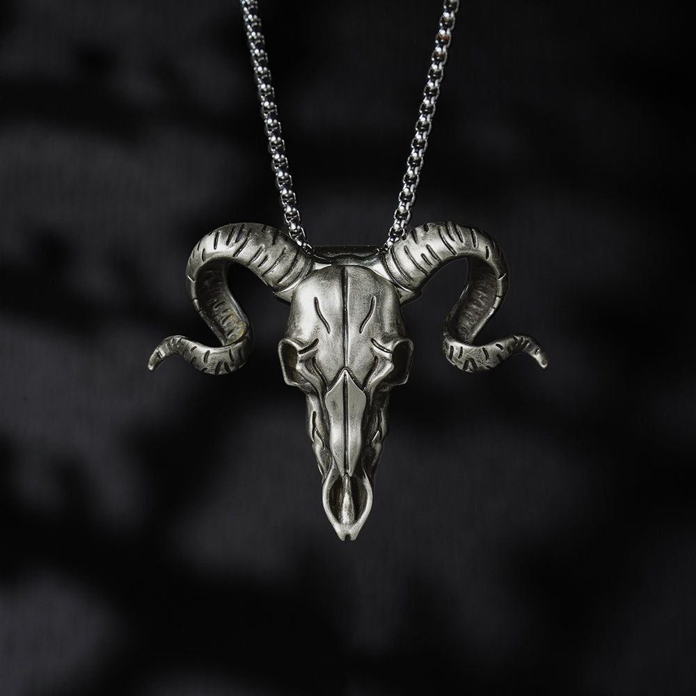 Cow Head Knife Necklace  Capricorn