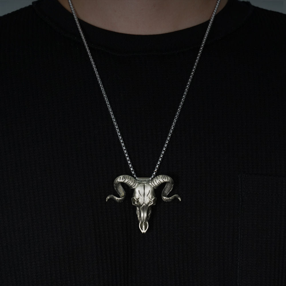 Cow Head Knife Necklace  Capricorn