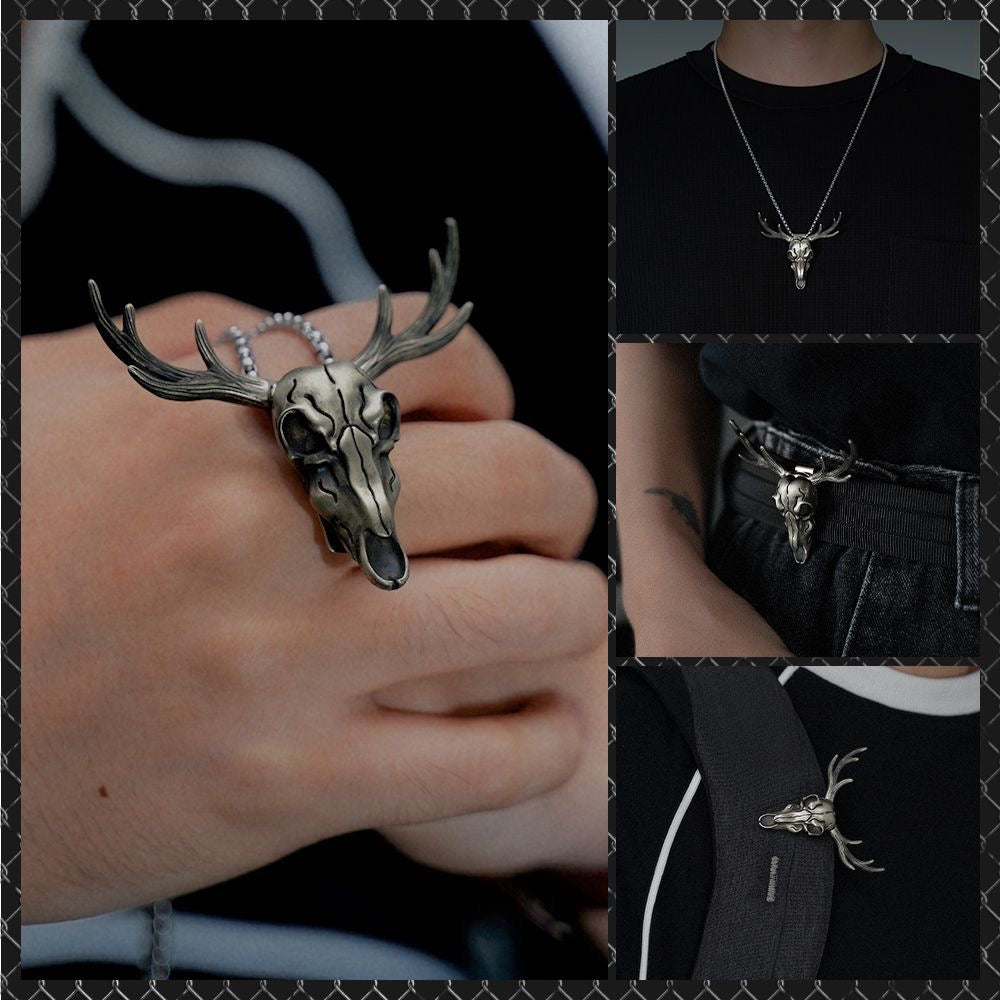 Cow Head Knife Necklace  Capricorn