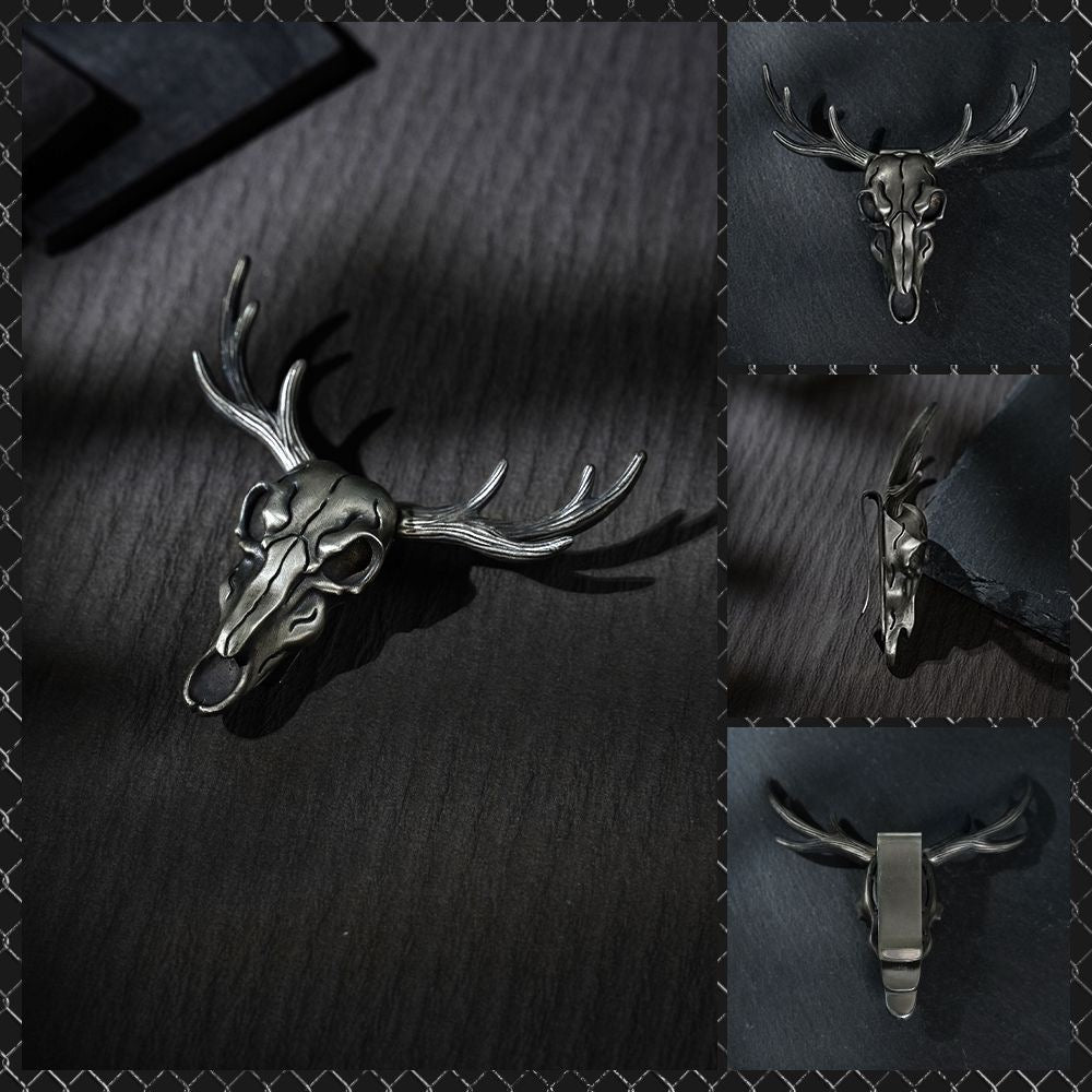 Cow Head Knife Necklace  Capricorn