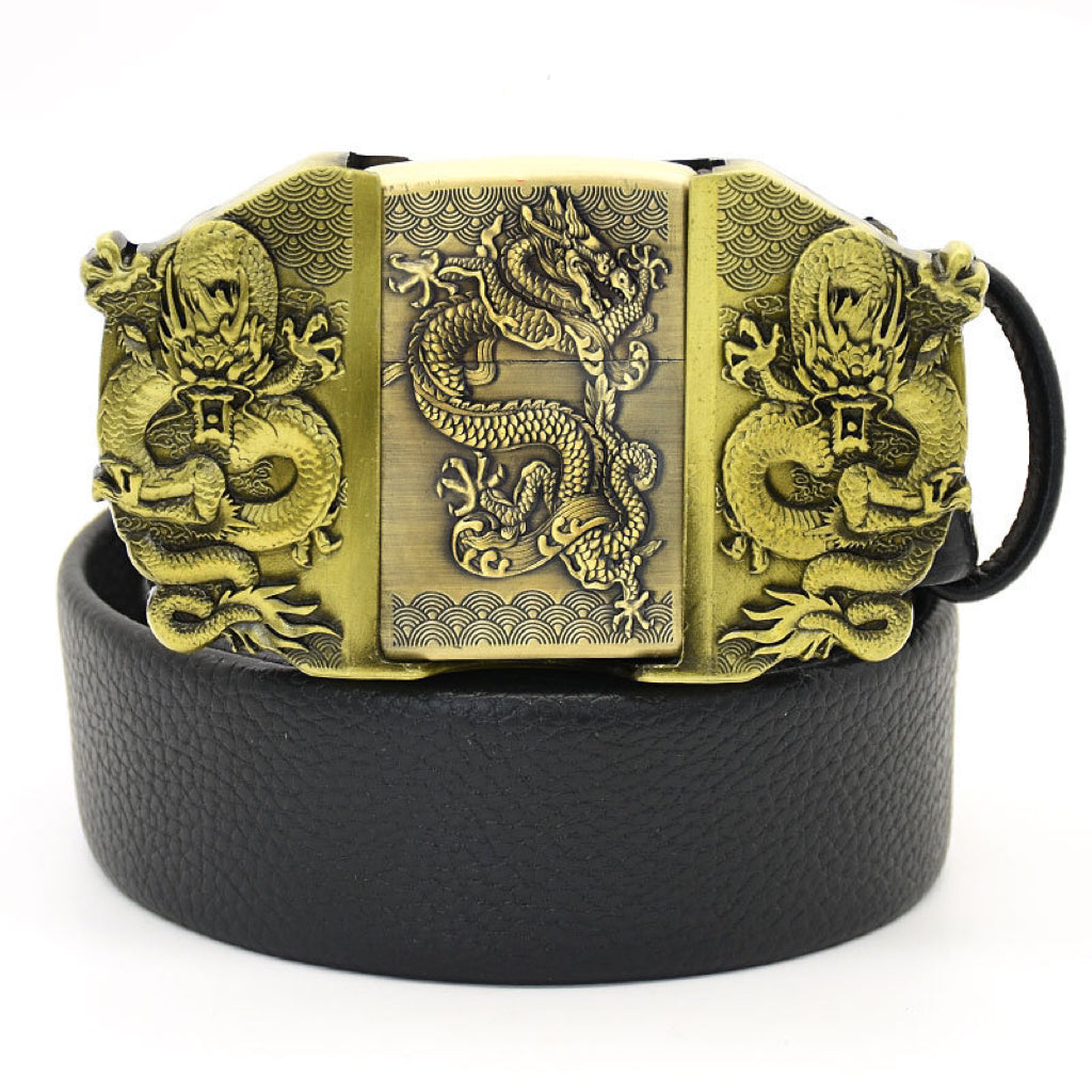 Western Cowboy Lighter Black Belt