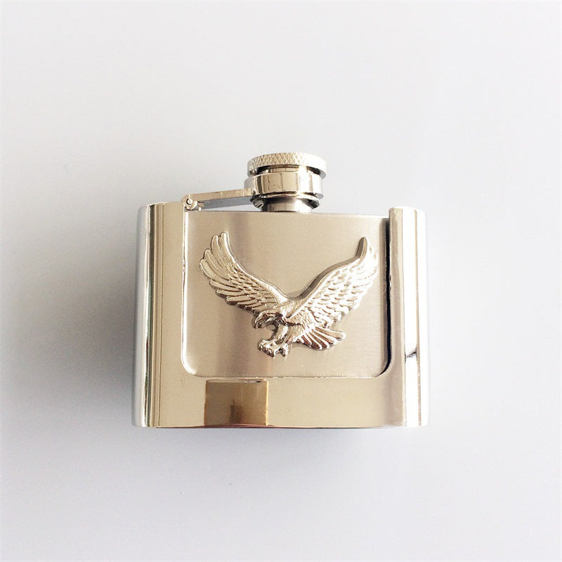 Stainless Steel Hip Flask Belt Buckle