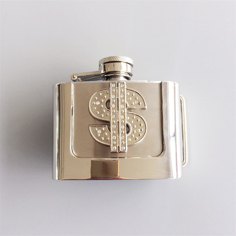 Stainless Steel Hip Flask Belt Buckle