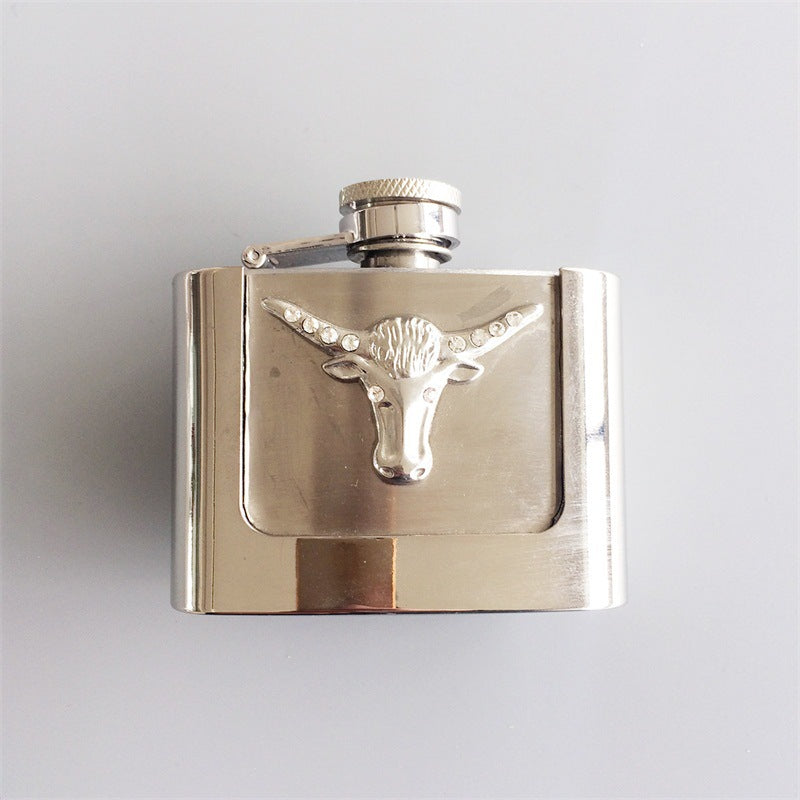 Stainless Steel Hip Flask Belt Buckle