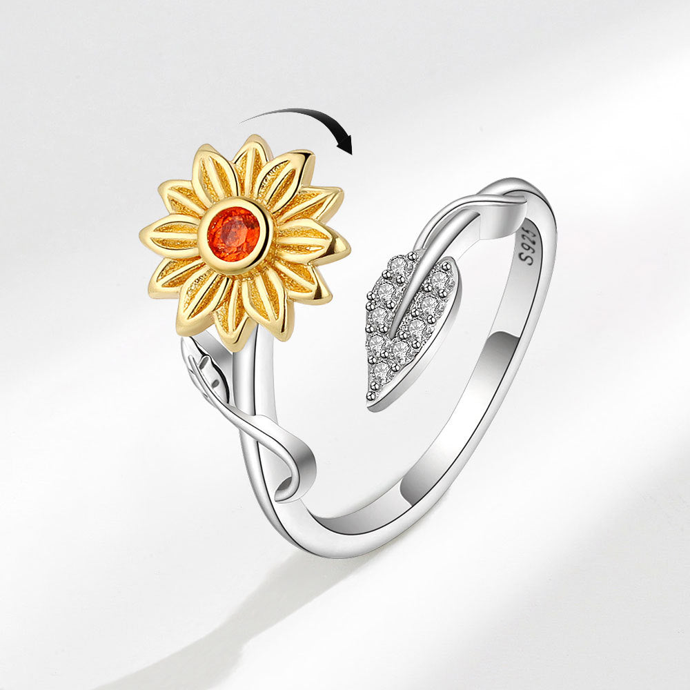 Sunflower Self-defense & Anxiety Ring Set