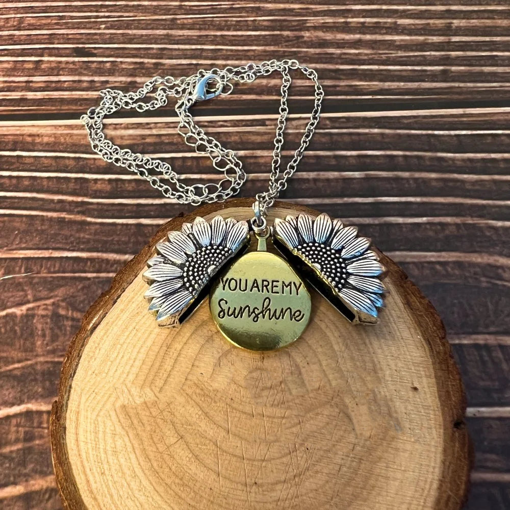 Sunflower buckle and Necklace