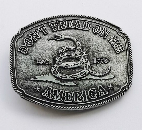 Don't Tread on Me belt buckle