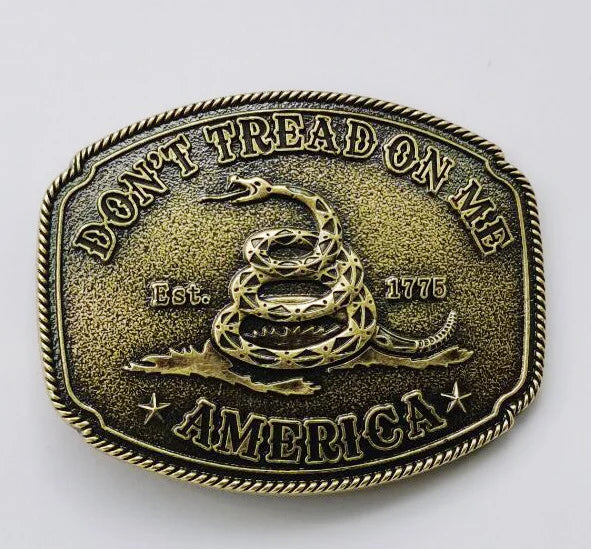 Don't Tread on Me belt buckle