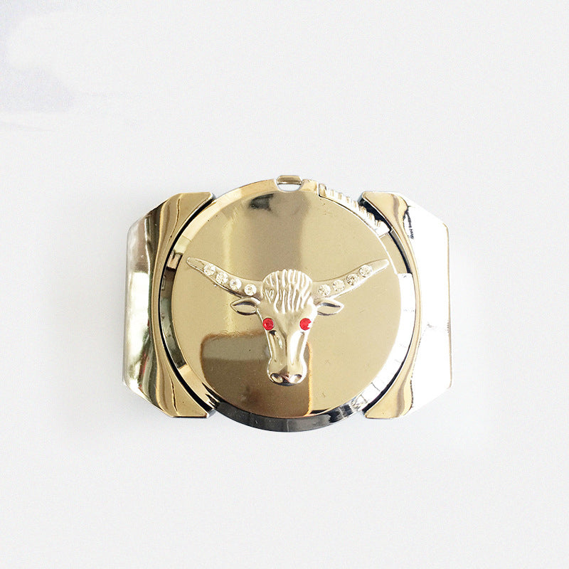 Western bullhead lighter belt buckle