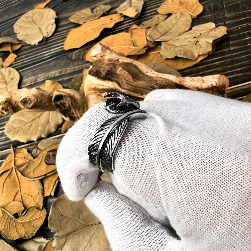 Self Defense Feather Ring